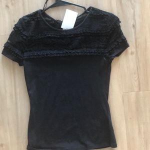 H&M Black Lace Top NWT